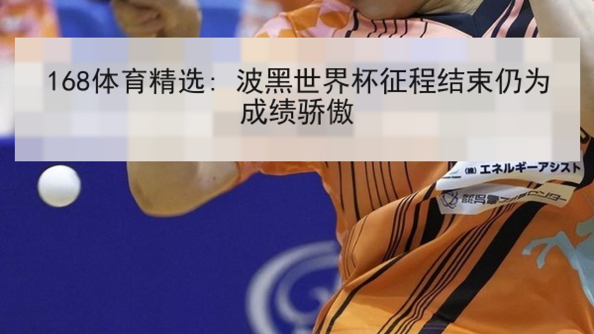 168体育精选: 波黑世界杯征程结束仍为成绩骄傲